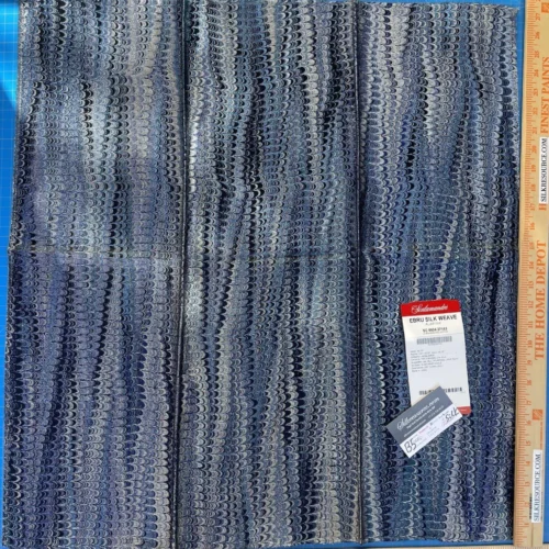 IMG_6108 21 Berkbox5 Scalamandre Silk Square Ebru Silk Weave Blue Stone MSRP USD424/Y