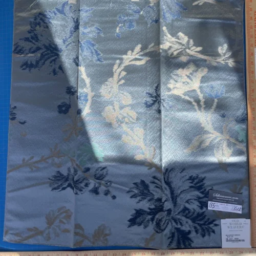 25a Berkbox5 Scalamandre Silk Square Mallorcan Garden Blue Jay
