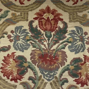 IMG_6558 2.75yds Schumacher Jh Thorp Halstead In Sand Linen Print  Fabric MSRP USD 236/yard