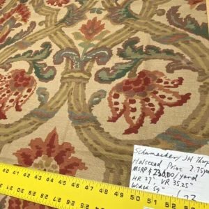 IMG_6564 2.75yds Schumacher Jh Thorp Halstead In Sand Linen Print  Fabric MSRP USD 236/yard