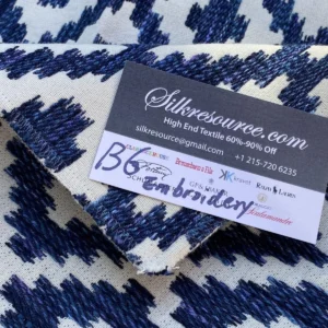 by  yard 100% Silk Classic Chambord Silk Lisere Pink Cream Stripe