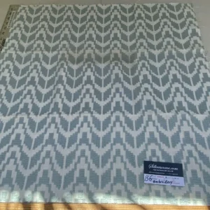 IMG_6675 18 Berkbox6 Scalamandre Embroidery Square Chevron Emrboidery Light Blue MSRP USD 204/Y