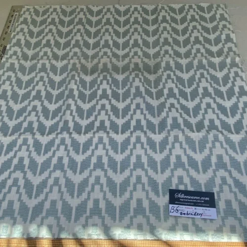 IMG_6675 18 Berkbox6 Scalamandre Embroidery Square Chevron Emrboidery Light Blue MSRP USD 204/Y
