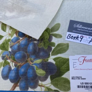 IMG_6860 18e Berkbox9 Length Scalamandre Print 34"L x 27" W Les Fruits Multi On Ivory