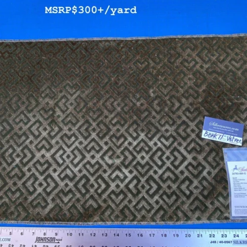 IMG_7198 15 Berkbox11 Scalamandre Velvet Raff Colony Collection Green