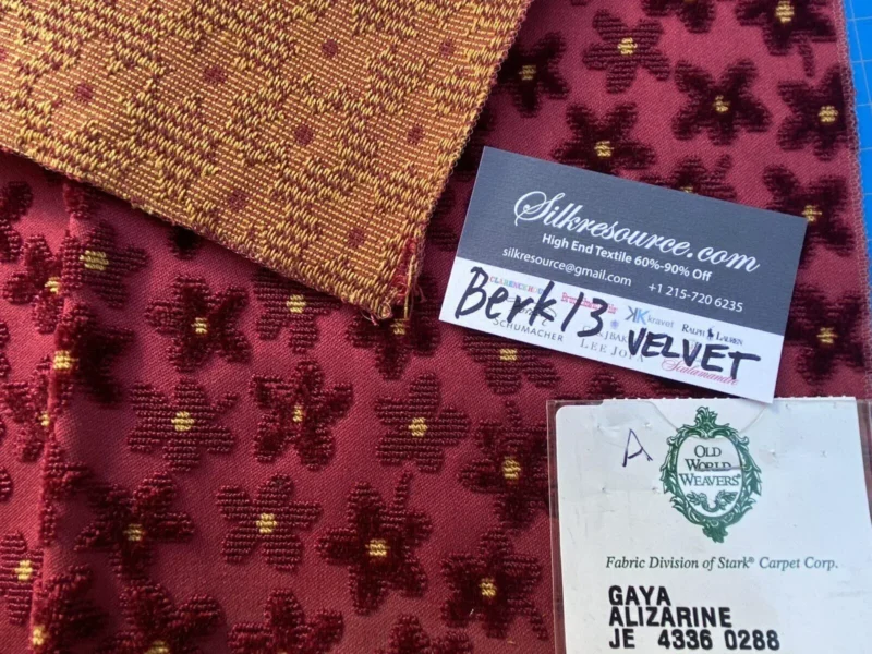 IMG_7337 2 Berkbox13 Scalamandre Velvet Gaya Alizarine 26x26"