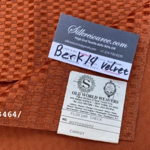 11 Berkbox14 Scalamandre Velvet Florain Check Carrot