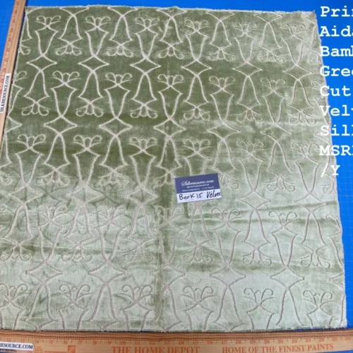 IMG_7484 4 Berkbox15 Scalamandre Velvet & Silky Princess Aida Bamboo Green