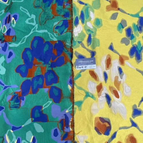 IMG_7574 3 Berkbox18 Scalamandre Lelievre of Paris Woven 1.2 Yards Bali-le Nabis Yellow Red Green MSRP USD 696/y