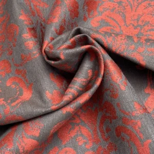 IMG_7586 1.4Y Scalamandre LOUIS XVI - TREVIRA CS RED & BLACK  Damask Historic Monticello MSRP0