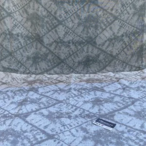 IMG_7665 40 Berkbox18 Scalamandre Woven 1.4 Yard Itajime Mint X 1.4 Itajime Cement