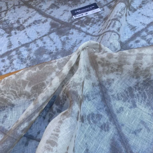 IMG_7678 42 Berkbox18 Scalamandre Woven 1.4 Yard Itajime Asphalt X 1.4 Itajime Beachwood