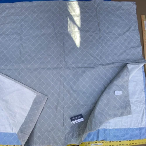 IMG_8874 1 Berkbox34 Scalamandre Embroidery 1.2yd X51”w Light Grey And 1.2yd X 51” Baby Blue