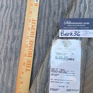 IMG_9034 23 Berkbox36 Scalamandre Various 1.2YD Chamarel Falls Harbor Mist MSRP USD294/Y Grey Watkins