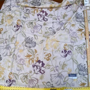 IMG_9064 4 Berkbox37 Length Scalamandre Mostar Grey Purple Flower Power Embroidery 1.25y MSRP USD 294/Y
