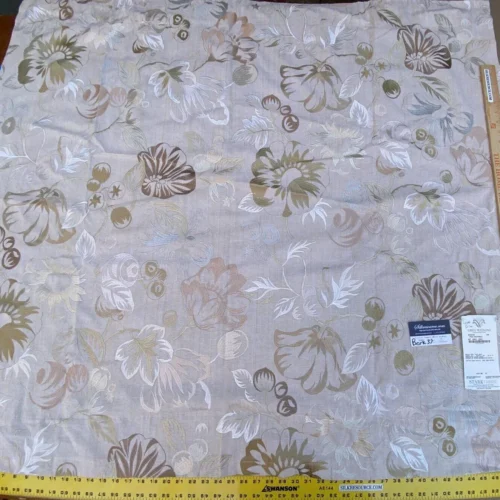 IMG_9069 5 Berkbox37 Length Scalamandre Mostar Pale Neutrals Flower Power Embroidery 1.25y MSRP USD 294/Y (copy)