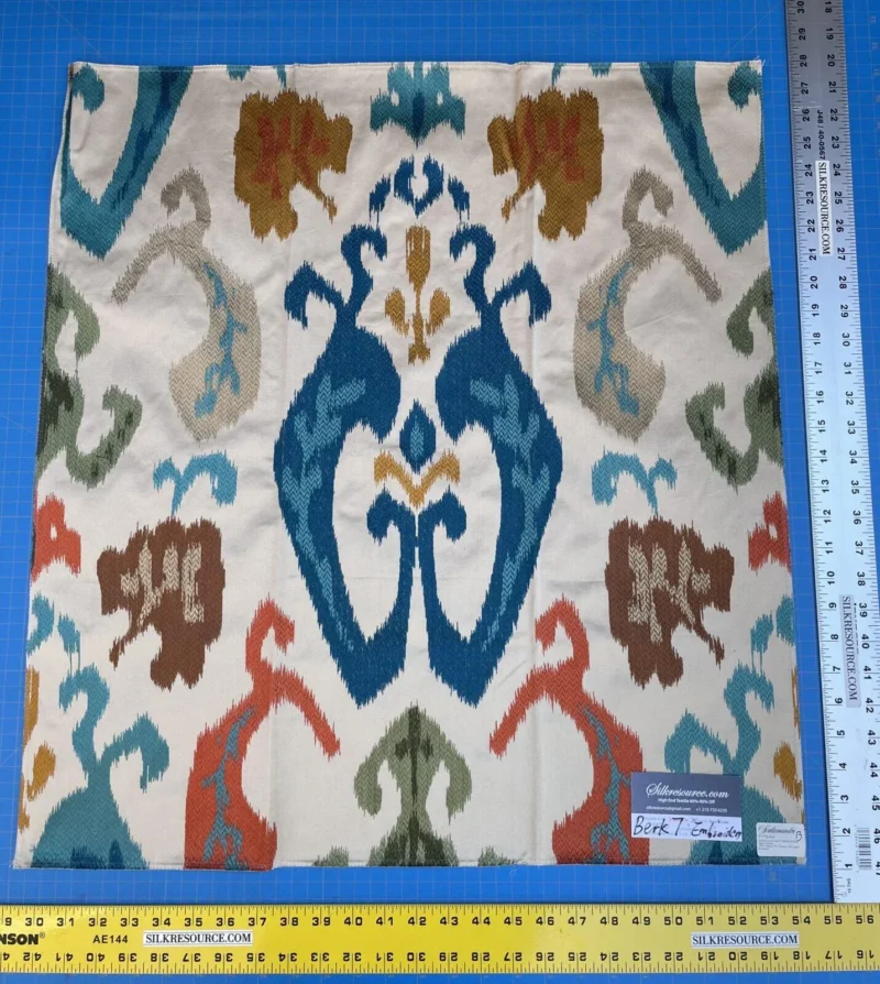 IMG_9369 5b Berkbox7 Scalamandre Embroidery Mandalay Ikat Spice Market MSRP USD 414/Y