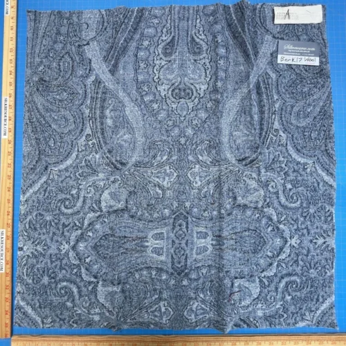7 Berkbox17 Scalamandre Wool Iverness Paisley Blue