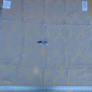 P1060627 12 Berkbox87 Square Jacquard by Fonthill Rabat Blue Beige  Damask Floral Medallion MSRP USD 204/y