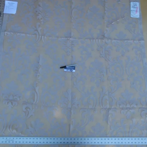 P1060627 13 Ev6 2.4Yx51" Scalamandre Showroom Length Damasse Champagne Beige Sheer MSRP USD 384/Y