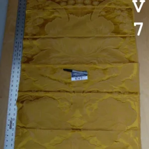 P1060633 1 Ev7 42"x25" Scalamandre Showroom Sample Messonnier Orange Gold Silk Cotton Floral