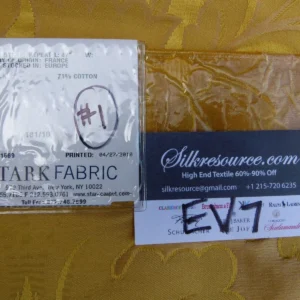 P1060634 1 Ev7 42"x25" Scalamandre Showroom Sample Messonnier Orange Gold Silk Cotton Floral