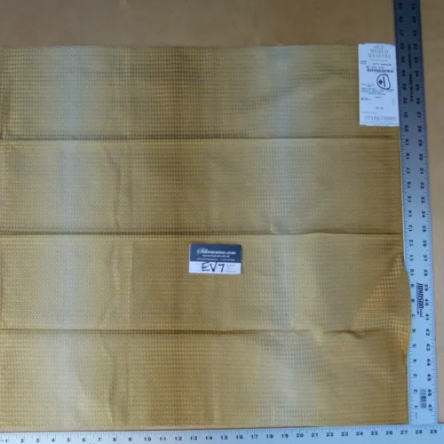 P1060725 11 Ev7 Scalamandre Showroom Sample Square Dario Gold Geometric Stripe Silk Cotton Per Piece