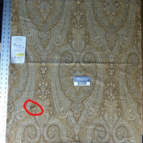 17 Ev8 Scalamandre Showroom Sample 32"x26" Amal Gold Tapestry MSRP USD 201/Y Minor Defect