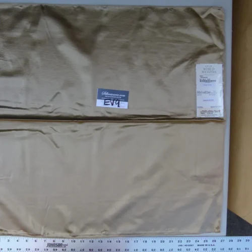 P1070110 3 Ev9 Scalamandre Showroom Sample Square Sarin Silk Satin Mushroom Light Brown Solid