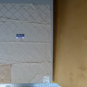 P1070588 2.4 Scalamandre Pastorale Fond Creme Floral Lattice Silk Print France MSRP USD 1352/Y