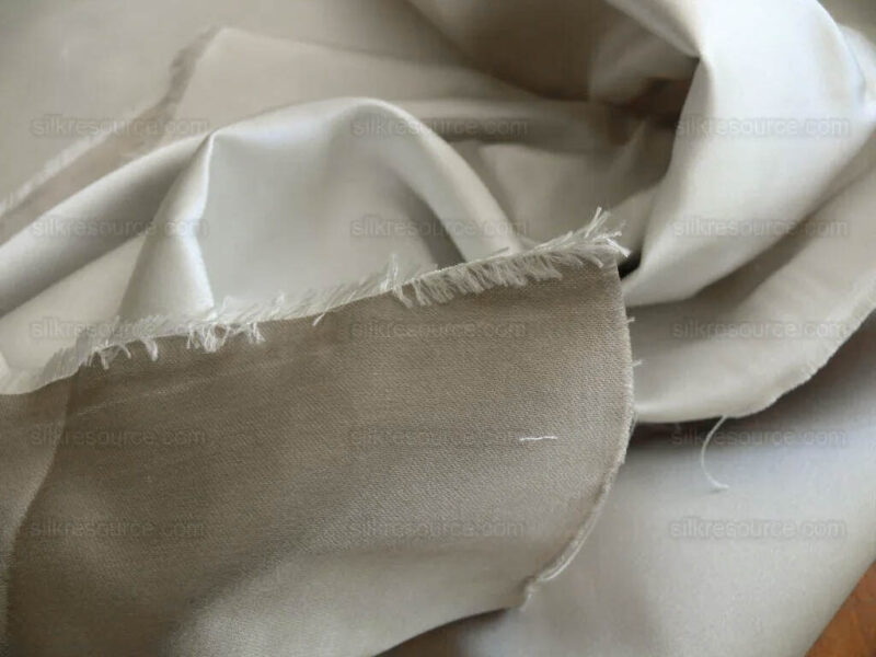 Clarence House Monceau Double Faced Duchess Satin Silk Cream/beige