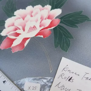 s-l1600 - 2022-10-25T140101.326 New Silk Tsukesage Bolt Handpainted Red Tree Peony @x25 Z69 12mx36cm (472x14.1" 13y