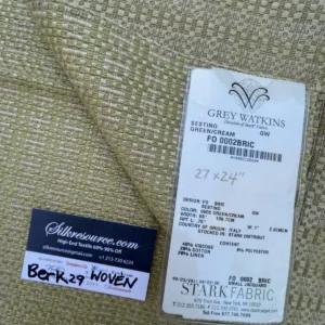 1 Berkbox29 Scalamandre Woven Sestino Green/cream