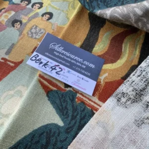 IMG_1181 38 Berkbox42 Scalamandre Squares 27x27" "pearl River" Linen