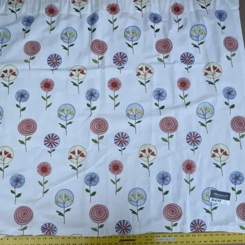 BerkBox44-1 Scalamandre Floral Fancy Blue Coral Embroidery- 1.2 Yards