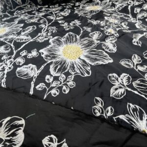 IMG_1486 BerkBox44-2 Scalamandre Floral Duchess Silk Black -2.4 Yards By 60 Inches Wide