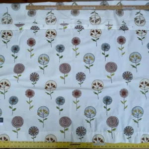 IMG_1488 BerkBox44-4 Scalamandre Floral Fancy Teal Rust - 1.2 Yards