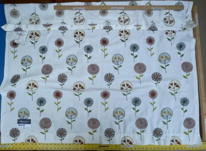 IMG_1488 BerkBox44-4 Scalamandre Floral Fancy Teal Rust - 1.2 Yards