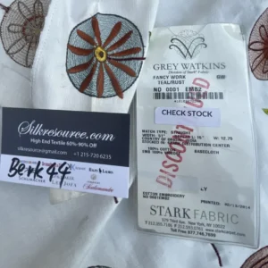 IMG_1489 BerkBox44-4 Scalamandre Floral Fancy Teal Rust - 1.2 Yards