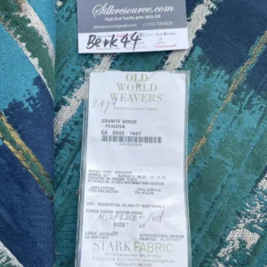 IMG_1492 BerkBox44-4 Scalamandre Granite Gorge Peacock - 2.4 Yard