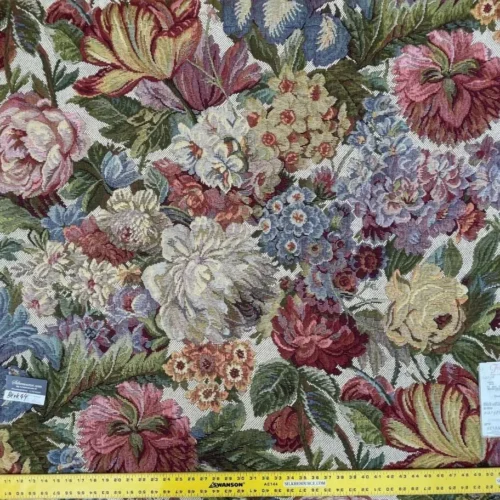 BerkBox44-6 Scalamandre Heavy Tapestry, Caspio Beige - 1.2 Yd By 54 inches