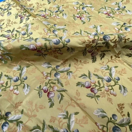 IMG_9343 5 Berkbox39 Scalamandre Old World Weavers Silk Villa Erba Yellow Gold MSRP USD 808/Y