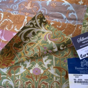 IMG_9358 Tassinari & Chatel Scalamandre Cernuschi Vert Green Silk Brocade MSRP USD 2128/Y