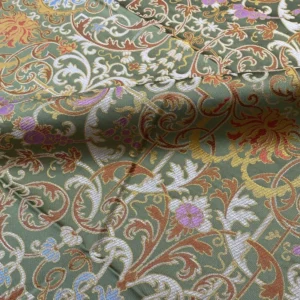 IMG_9360 Tassinari & Chatel Scalamandre Cernuschi Vert Green Silk Brocade MSRP USD 2128/Y