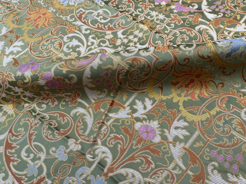 IMG_9360 Tassinari & Chatel Scalamandre Cernuschi Vert Green Silk Brocade MSRP USD 2128/Y