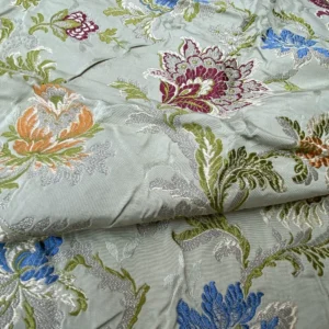 IMG_9381 12a Berkbox39 Tassinari & Chatel Scalamandre Allegra Lampas Green Silk Metal Brocade MSRP USD 796/Yard (copy)