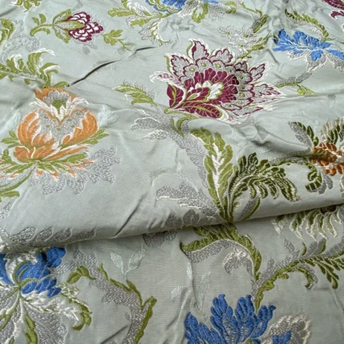 IMG_9381 12a Berkbox39 Tassinari & Chatel Scalamandre Allegra Lampas Green Silk Metal Brocade MSRP USD 796/Yard (copy)