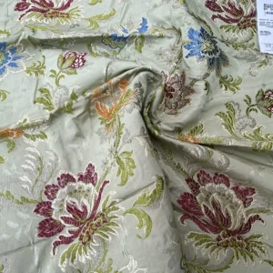 IMG_9382 12a Berkbox39 Tassinari & Chatel Scalamandre Allegra Lampas Green Silk Metal Brocade MSRP USD 796/Yard (copy)