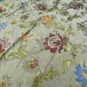 IMG_9384 12a Berkbox39 Tassinari & Chatel Scalamandre Allegra Lampas Green Silk Metal Brocade MSRP USD 796/Yard (copy)