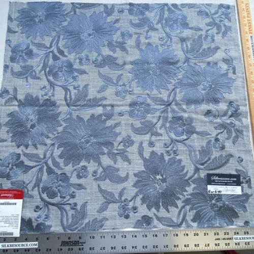 12 Berkbox40 Scalamandre Alhambra Various Nina Chambray Embroidery MSRP USD400+